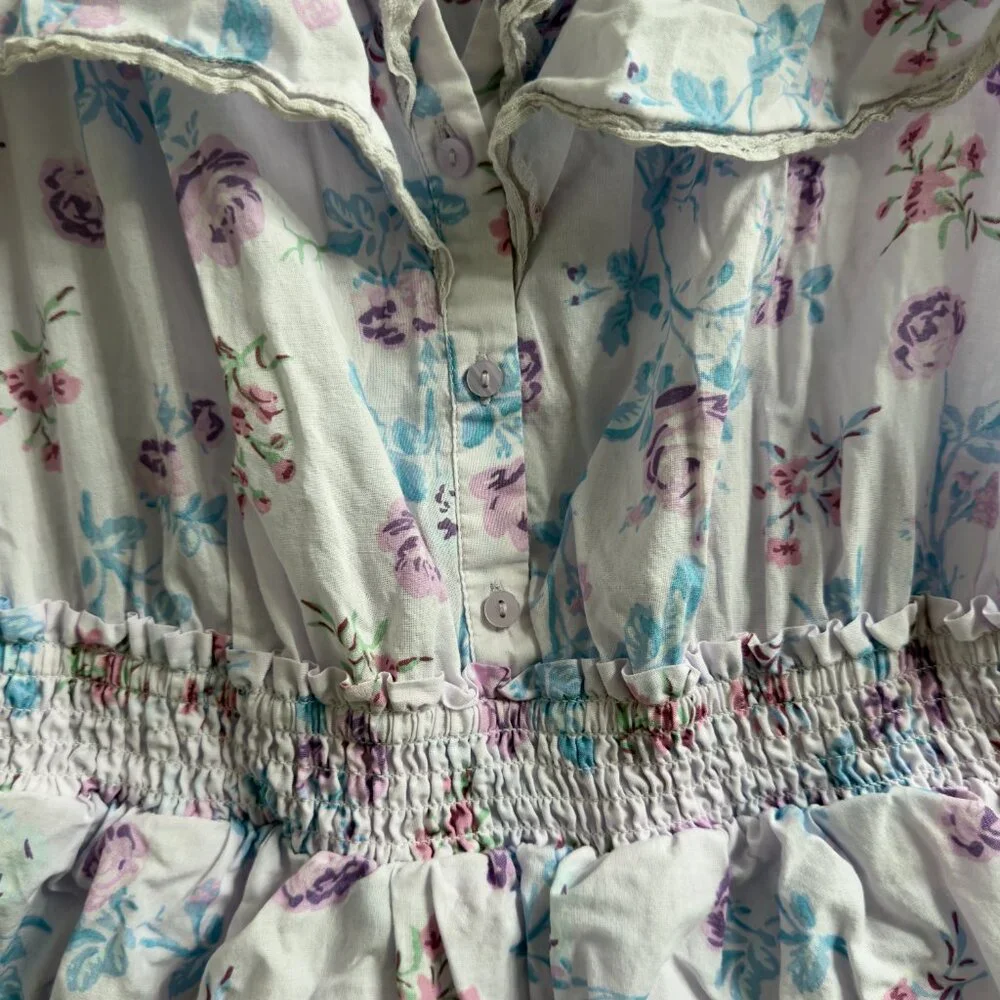 LoveShackFancy x Target LSF Light Purple Lou Mini Sun Dress 100% Cotton L Large - Picture 8 of 16